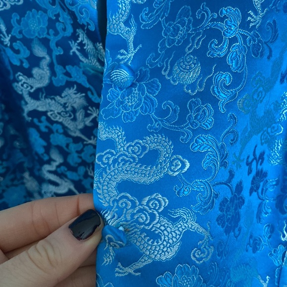 Silk blue jacket - Picture 6 of 6